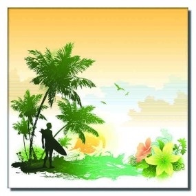 Tranh dán tường Biển Chiều